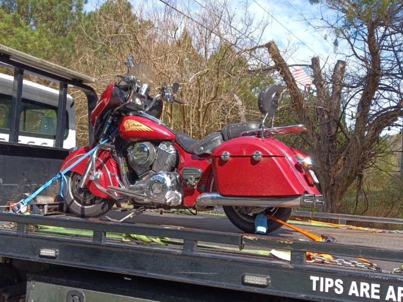 Alpharetta motorcycle towing