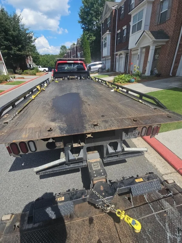 Woodstock flatbed towing